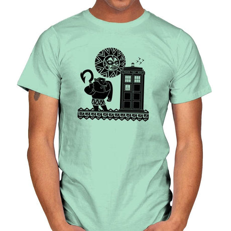 Maui Meets The Doctor Exclusive - Mens T-Shirts RIPT Apparel Small / Mint Green
