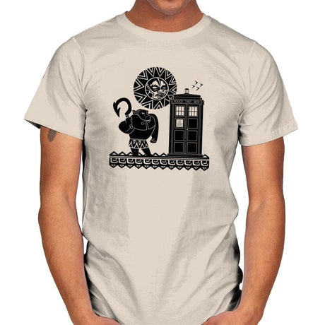 Maui Meets The Doctor Exclusive - Mens T-Shirts RIPT Apparel Small / Natural