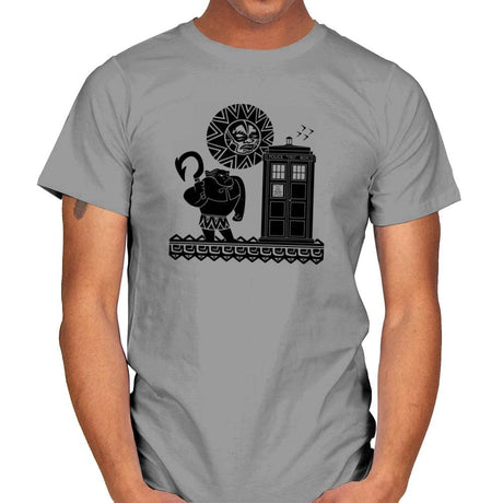 Maui Meets The Doctor Exclusive - Mens T-Shirts RIPT Apparel Small / Sport Grey