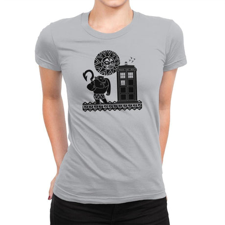 Maui Meets The Doctor Exclusive - Womens Premium T-Shirts RIPT Apparel Small / Heather Grey