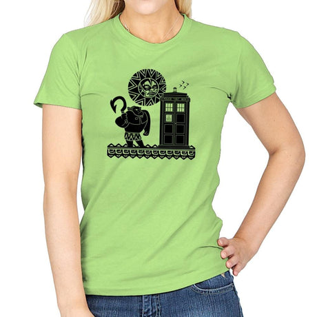 Maui Meets The Doctor Exclusive - Womens T-Shirts RIPT Apparel Small / Mint Green