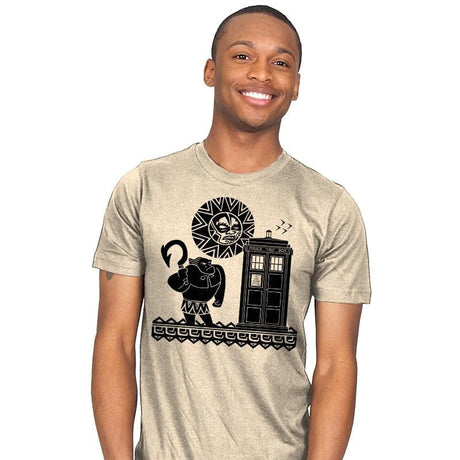 Maui Meets The Doctor - Mens T-Shirts RIPT Apparel Small / Natural