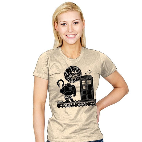 Maui Meets The Doctor - Womens T-Shirts RIPT Apparel Small / Natural
