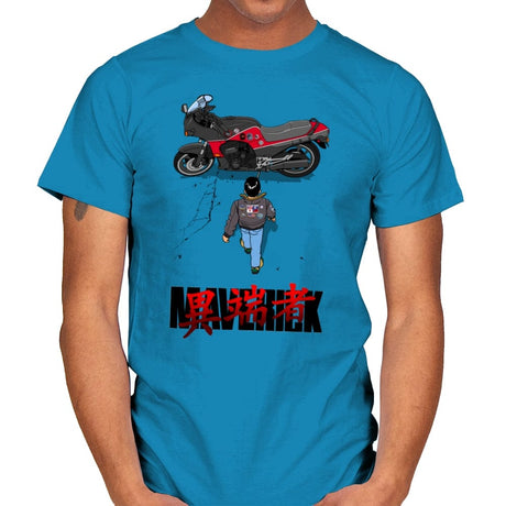 Maverick Rider - Mens T-Shirts RIPT Apparel Small / Sapphire