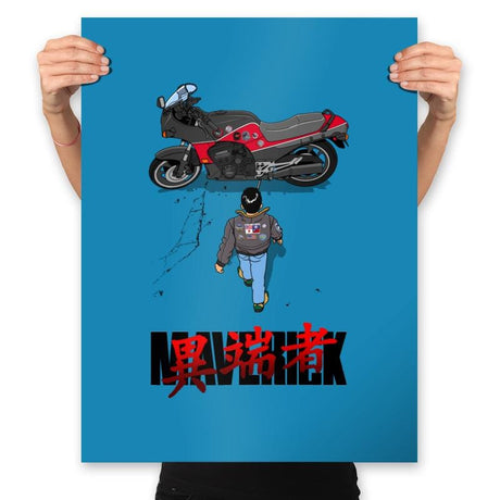 Maverick Rider - Prints Posters RIPT Apparel 18x24 / Sapphire