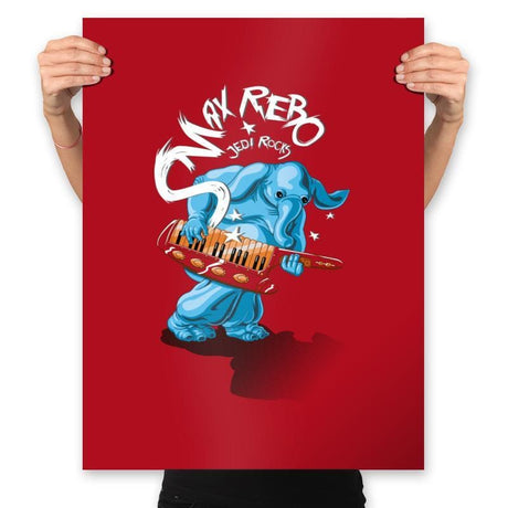 Max Rock - Prints Posters RIPT Apparel 18x24 / Red