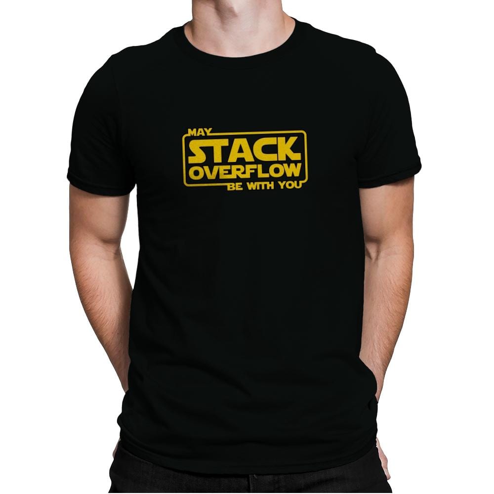 May Stack Be With You - Mens Premium T-Shirts RIPT Apparel Small / Black