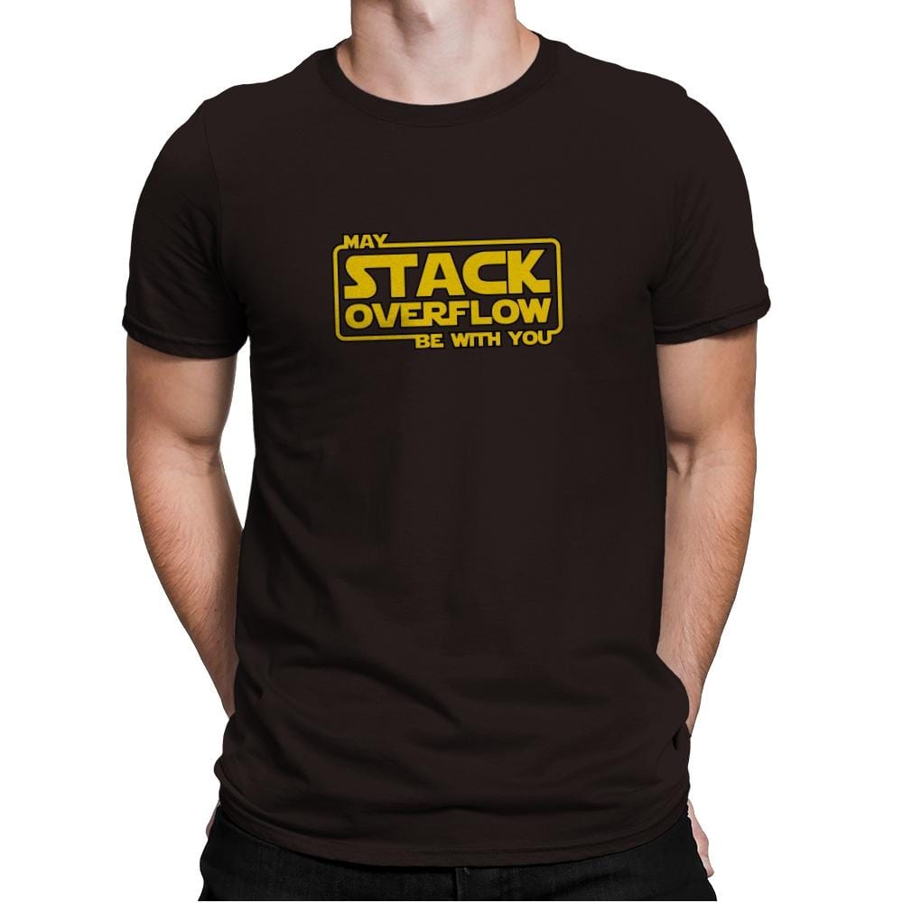 May Stack Be With You - Mens Premium T-Shirts RIPT Apparel Small / Dark Chocolate