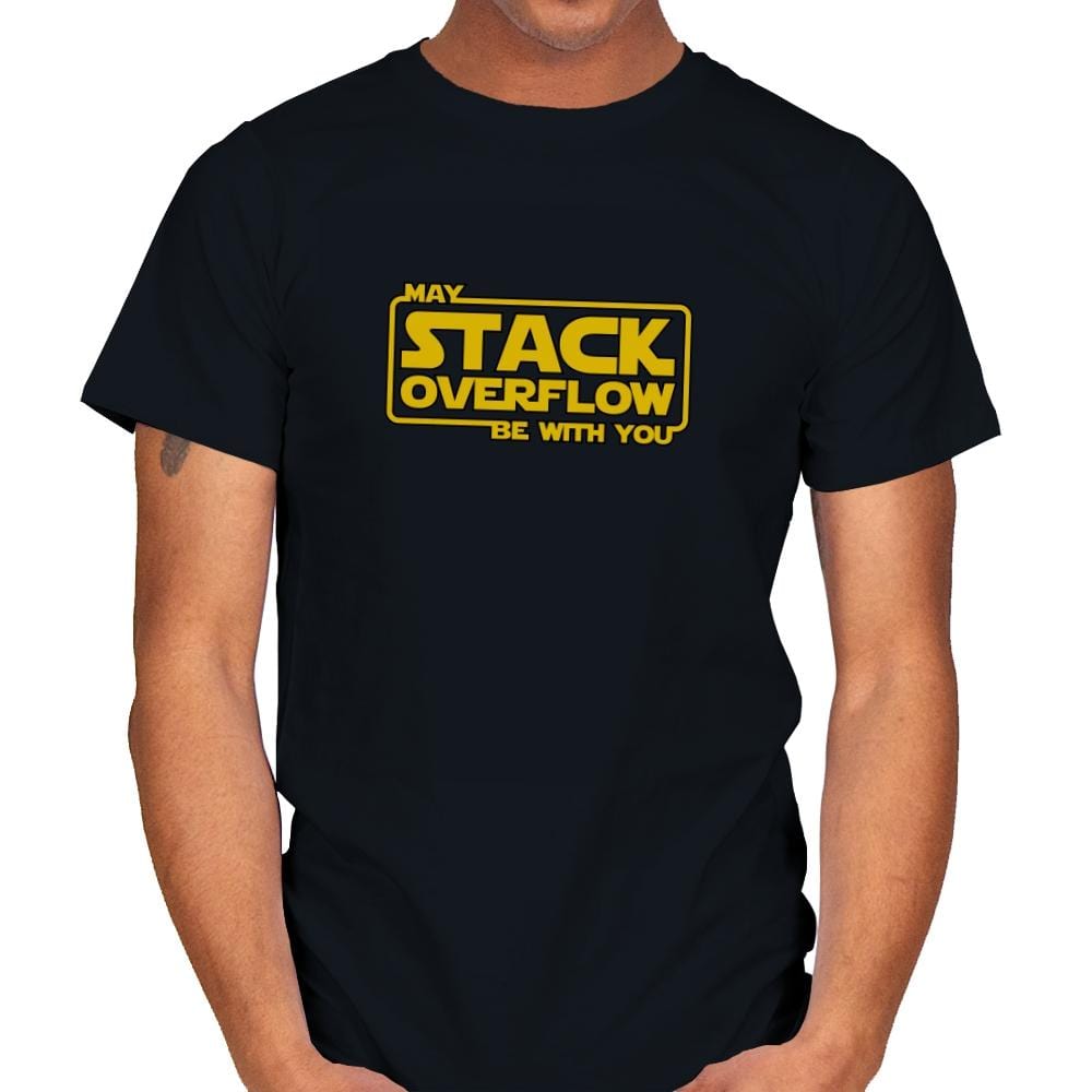 May Stack Be With You - Mens T-Shirts RIPT Apparel Small / Black