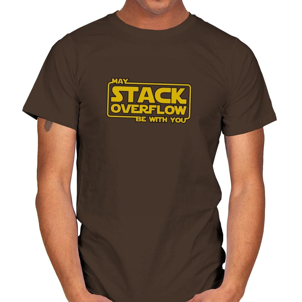 May Stack Be With You - Mens T-Shirts RIPT Apparel Small / Dark Chocolate