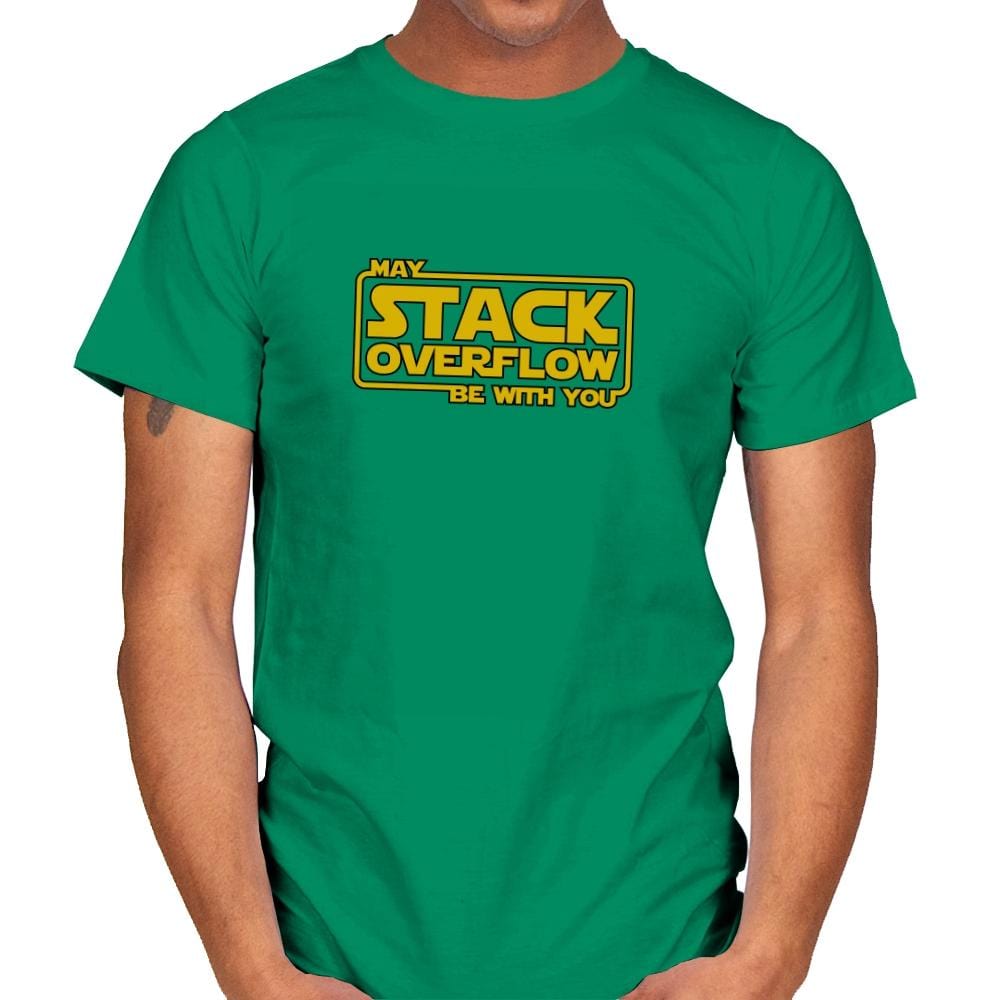May Stack Be With You - Mens T-Shirts RIPT Apparel Small / Kelly Green