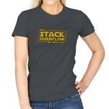 May Stack Be With You - Womens T-Shirts RIPT Apparel Small / Charcoal
