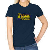 May Stack Be With You - Womens T-Shirts RIPT Apparel Small / Navy
