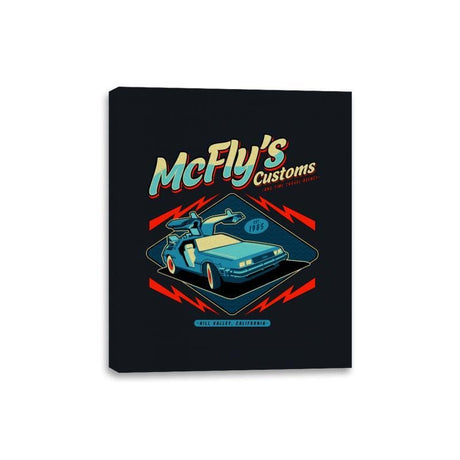 McFly Customs - Canvas Wraps Canvas Wraps RIPT Apparel 8x10 / Black