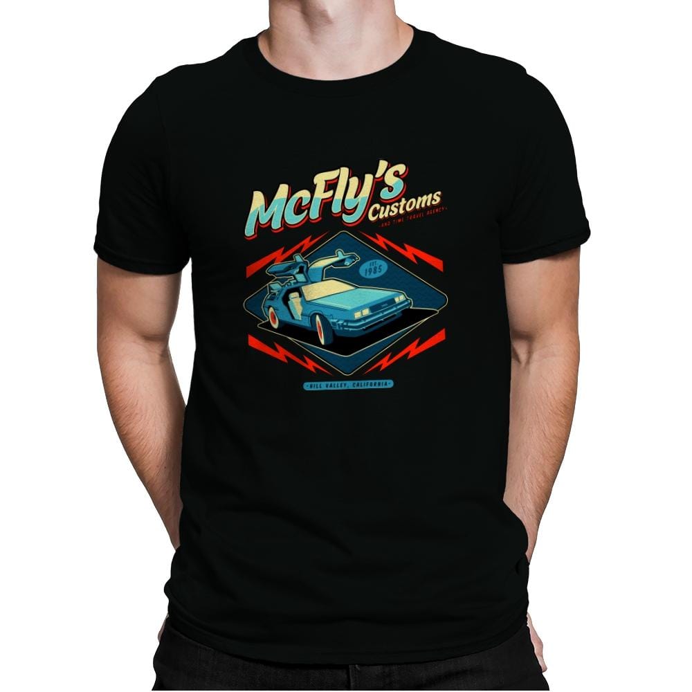 McFly Customs - Mens Premium T-Shirts RIPT Apparel Small / Black