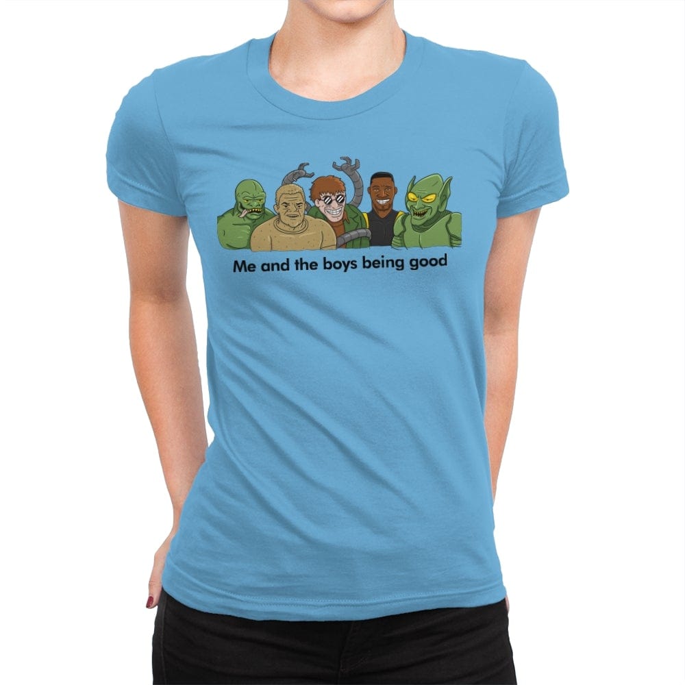 Me and the Boys - Womens Premium T-Shirts RIPT Apparel Small / Turquoise