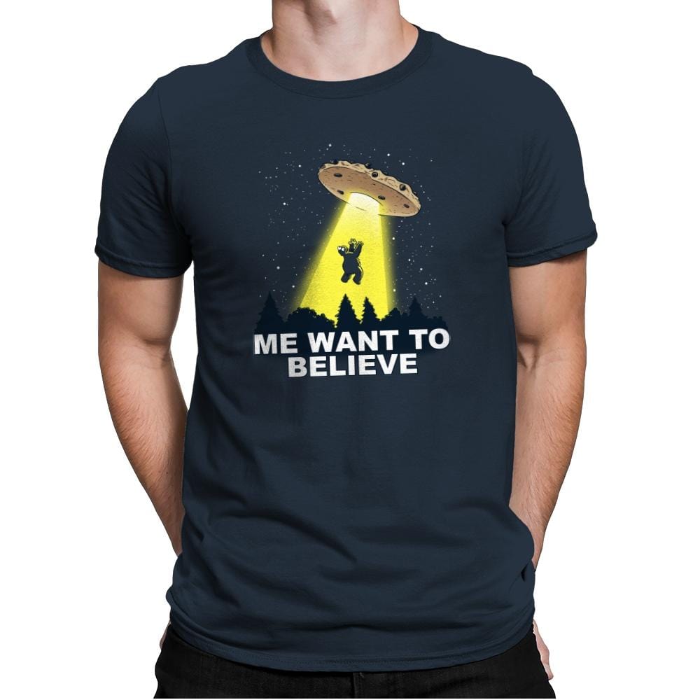 Me Want To Believe Exclusive - Mens Premium T-Shirts RIPT Apparel Small / Indigo