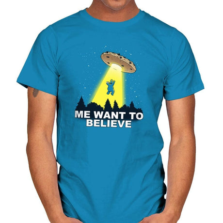 Me Want To Believe Exclusive - Mens T-Shirts RIPT Apparel Small / Sapphire