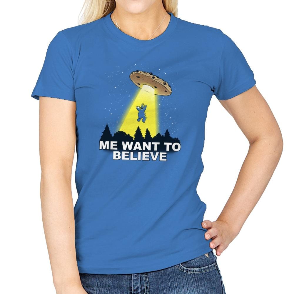 Me Want To Believe Exclusive - Womens T-Shirts RIPT Apparel Small / Iris
