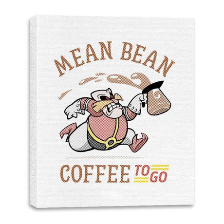 Mean Bean Coffee TO GO - Canvas Wraps Canvas Wraps RIPT Apparel 16x20 / White