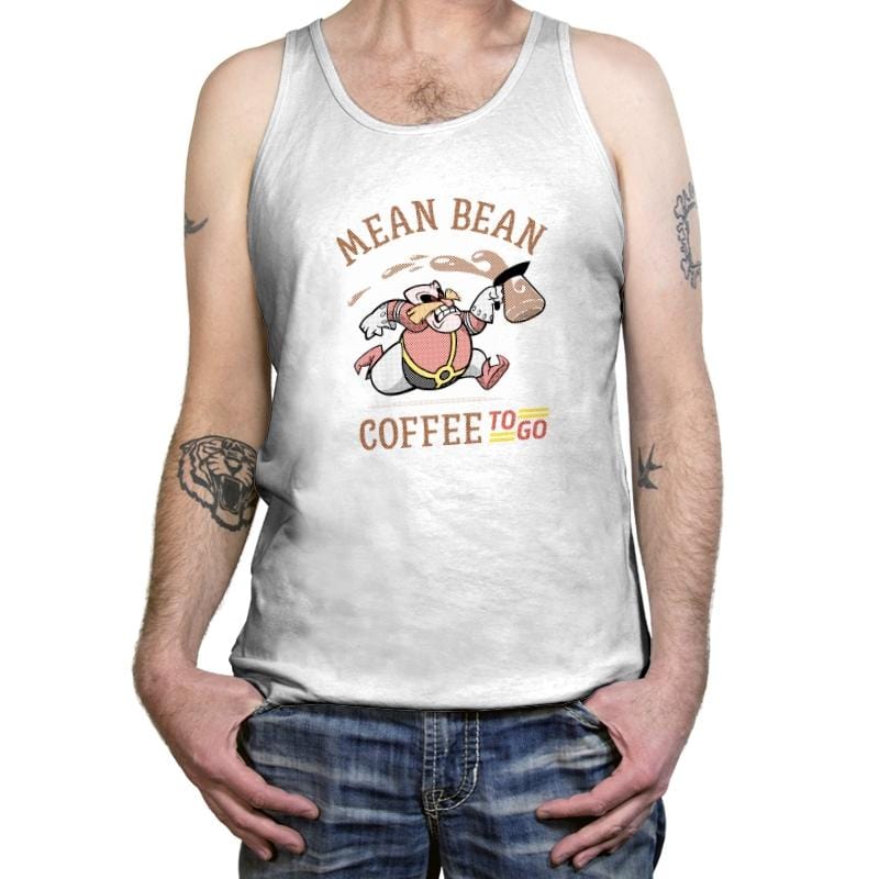 Mean Bean Coffee TO GO - Tanktop Tanktop RIPT Apparel X-Small / White