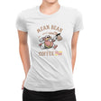 Mean Bean Coffee TO GO - Womens Premium T-Shirts RIPT Apparel Small / White