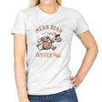 Mean Bean Coffee TO GO - Womens T-Shirts RIPT Apparel Small / White