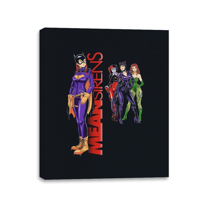 Mean City Sirens - Canvas Wraps Canvas Wraps RIPT Apparel 11x14 / Black