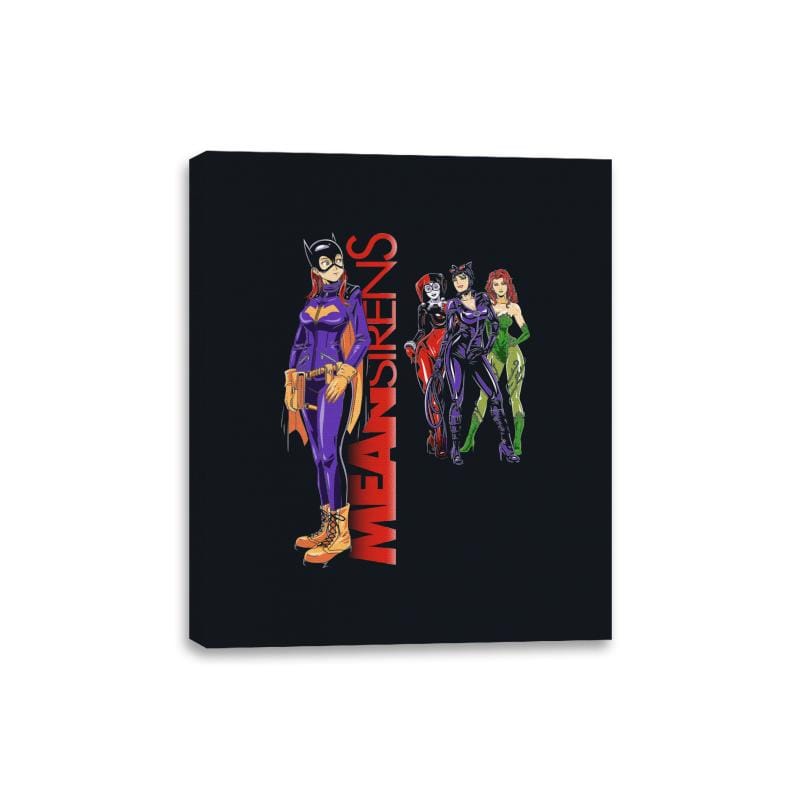 Mean City Sirens - Canvas Wraps Canvas Wraps RIPT Apparel 8x10 / Black