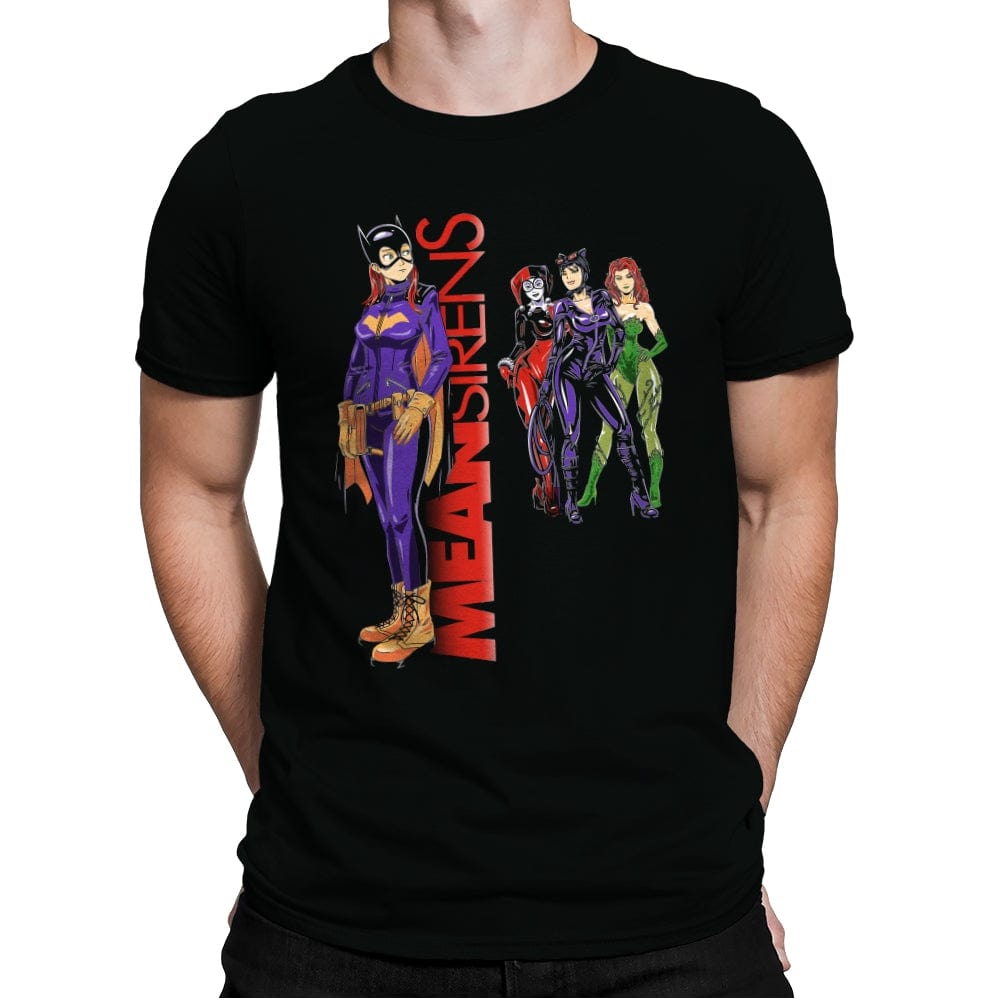 Mean City Sirens - Mens Premium T-Shirts RIPT Apparel Small / Black