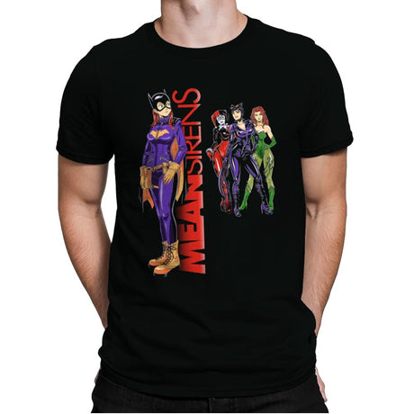 Mean City Sirens - Mens Premium T-Shirts RIPT Apparel Small / Black