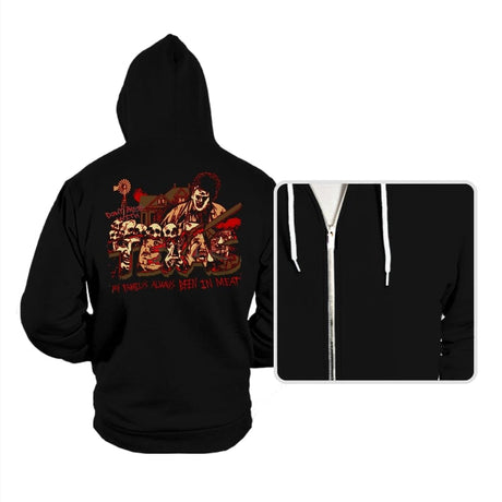 Meat Me in Texas - Hoodies Hoodies RIPT Apparel Small / Black