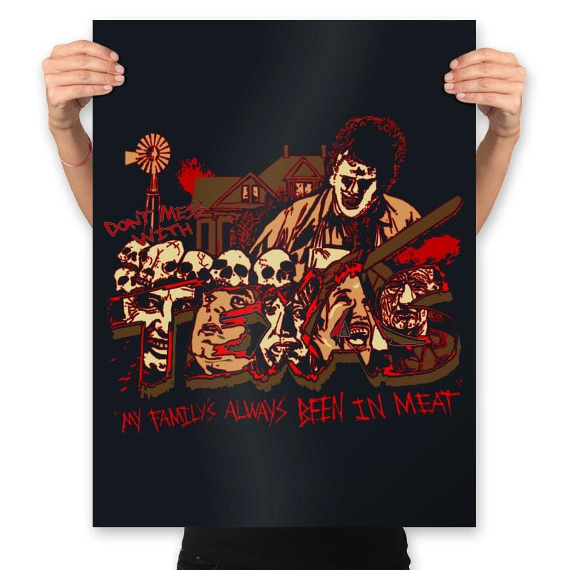 Meat Me in Texas - Prints Posters RIPT Apparel 18x24 / Black