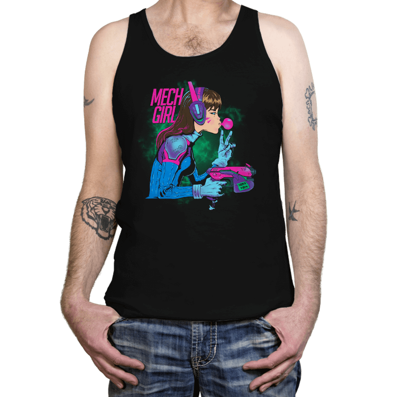 Mech Girl - Tanktop Tanktop RIPT Apparel