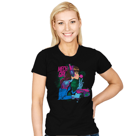 Mech Girl - Womens T-Shirts RIPT Apparel