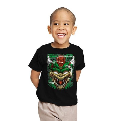 Mecha King - Youth T-Shirts RIPT Apparel X-small / Black