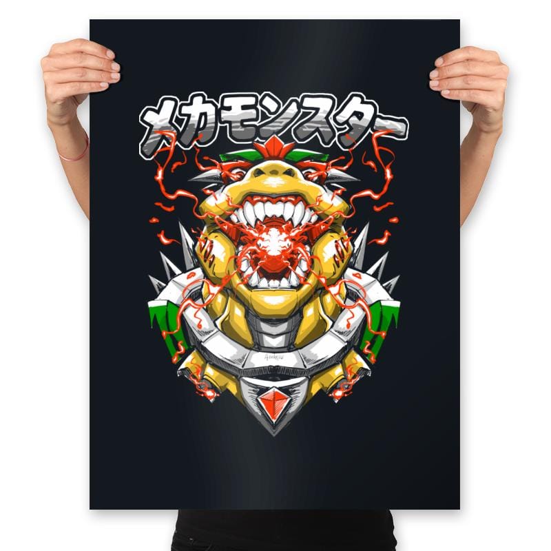 Mecha Monster - Prints Posters RIPT Apparel 18x24 / Black