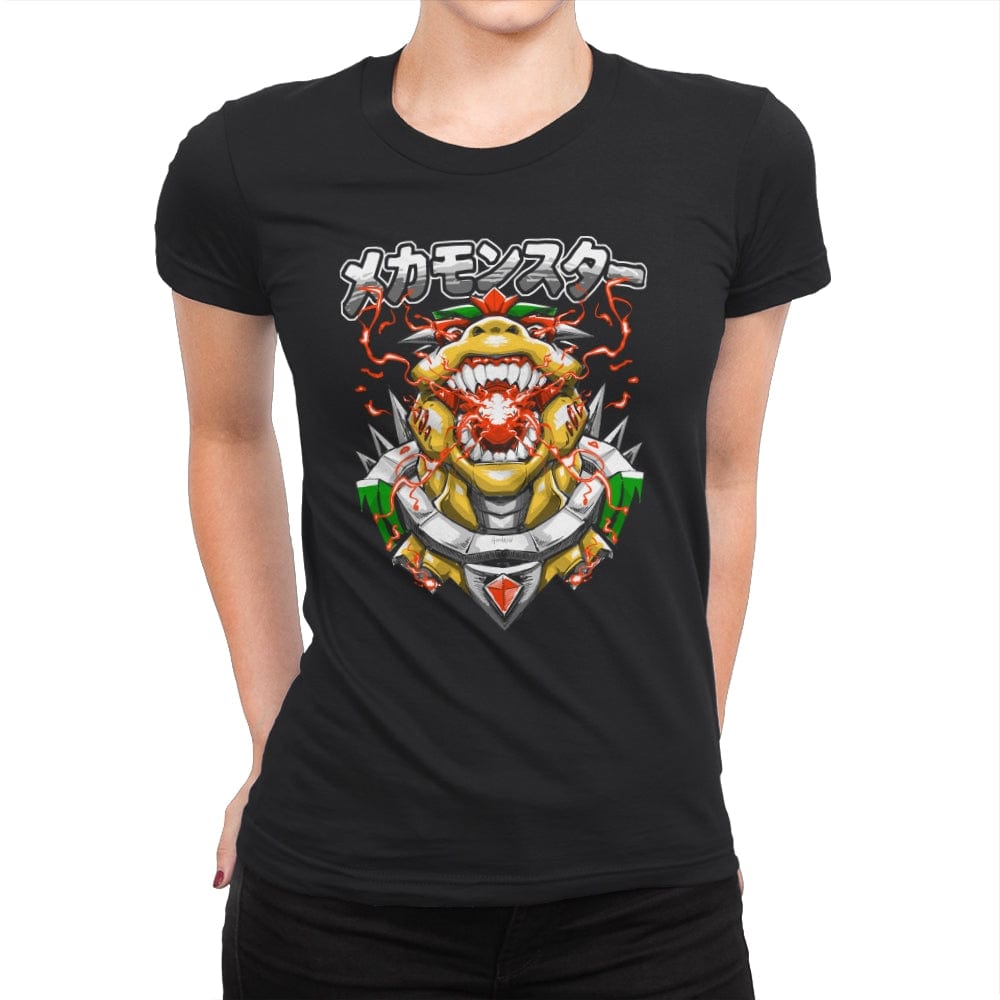 Mecha Monster - Womens Premium T-Shirts RIPT Apparel Small / Black