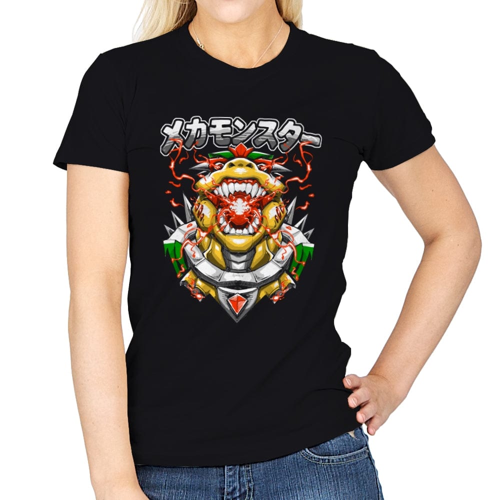 Mecha Monster - Womens T-Shirts RIPT Apparel Small / Black