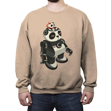 Mecha Panda - Crew Neck Sweatshirt Crew Neck Sweatshirt RIPT Apparel