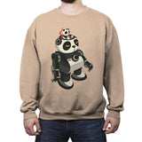 Mecha Panda - Crew Neck Sweatshirt Crew Neck Sweatshirt RIPT Apparel Small / Sand