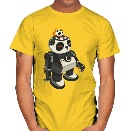 Mecha Panda - Mens T-Shirts RIPT Apparel Small / Daisy
