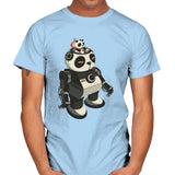 Mecha Panda - Mens T-Shirts RIPT Apparel Small / Light Blue