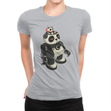 Mecha Panda - Womens Premium T-Shirts RIPT Apparel Small / Heather Grey