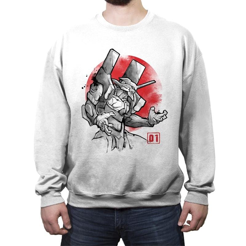 Mecha01 - Crew Neck Sweatshirt Crew Neck Sweatshirt RIPT Apparel