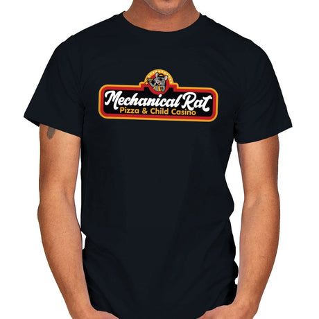 Mechanical Rat Pizza & Child Casino - Best Seller - Mens T-Shirts RIPT Apparel Small / Black
