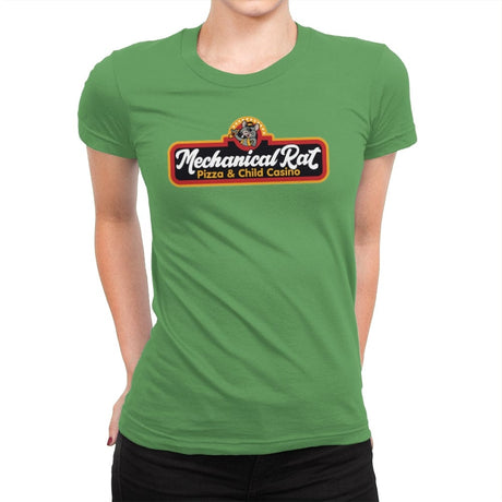 Mechanical Rat Pizza & Child Casino - Best Seller - Womens Premium T-Shirts RIPT Apparel Small / Kelly