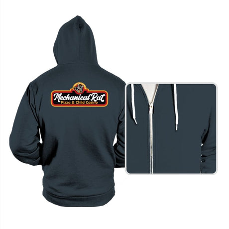 Mechanical Rat Pizza & Child Casino - Hoodies Hoodies RIPT Apparel Small / Dark Gray