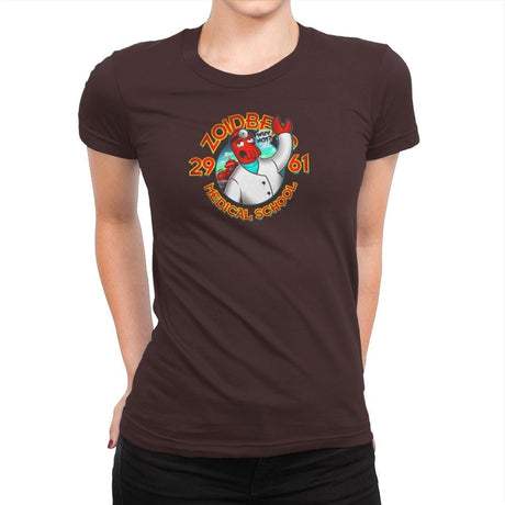 Med. School Of The Future Exclusive - Womens Premium T-Shirts RIPT Apparel Small / Dark Chocolate