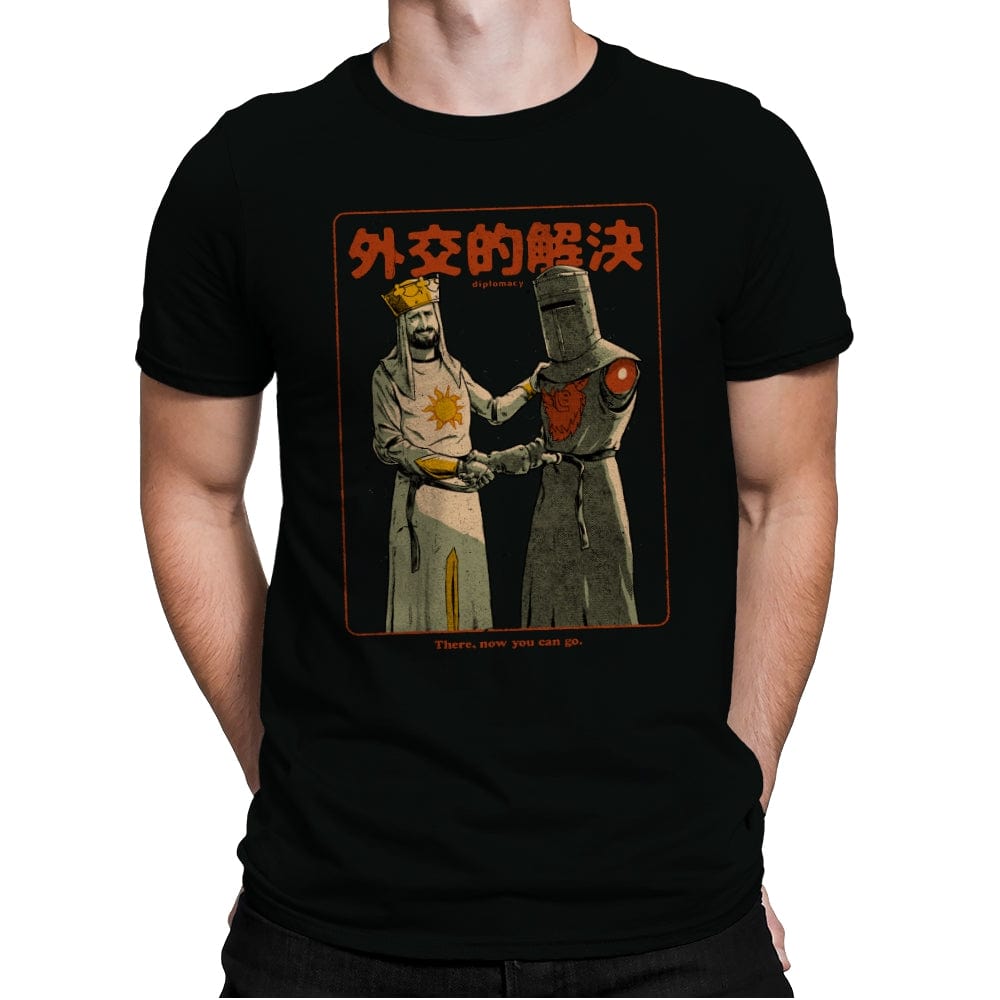 Medieval Diplomacy - Mens Premium T-Shirts RIPT Apparel Small / Black